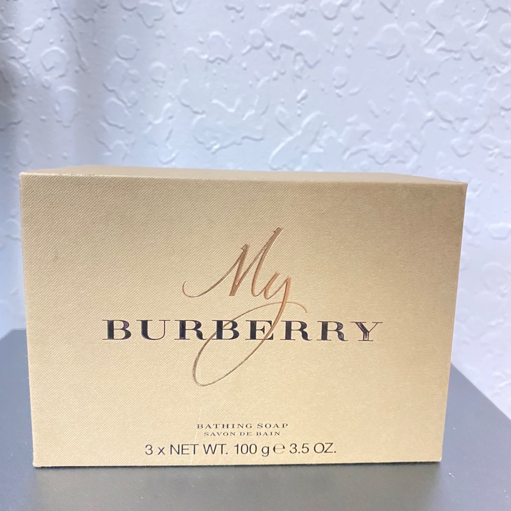 My Burberry 3 piece soap original with box